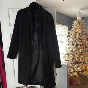 Women's Black Faux Fur Coat